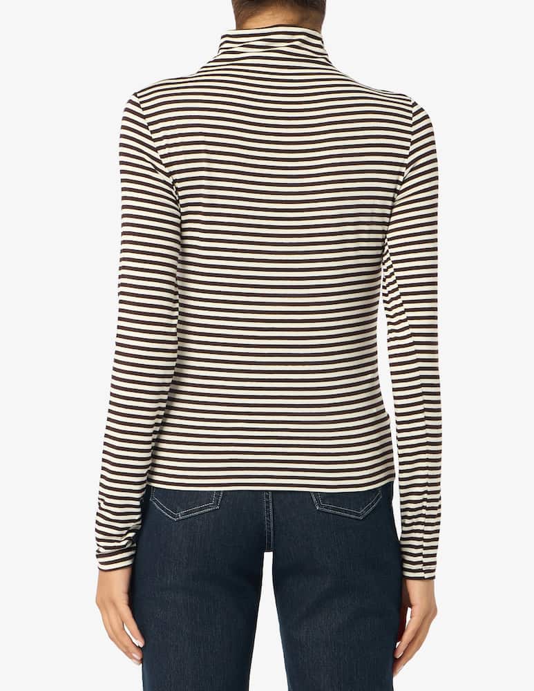 rinascente EMME Striped mock neck jumper