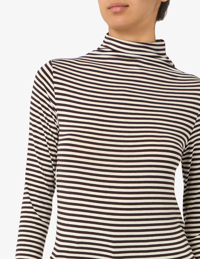 rinascente EMME Striped mock neck jumper