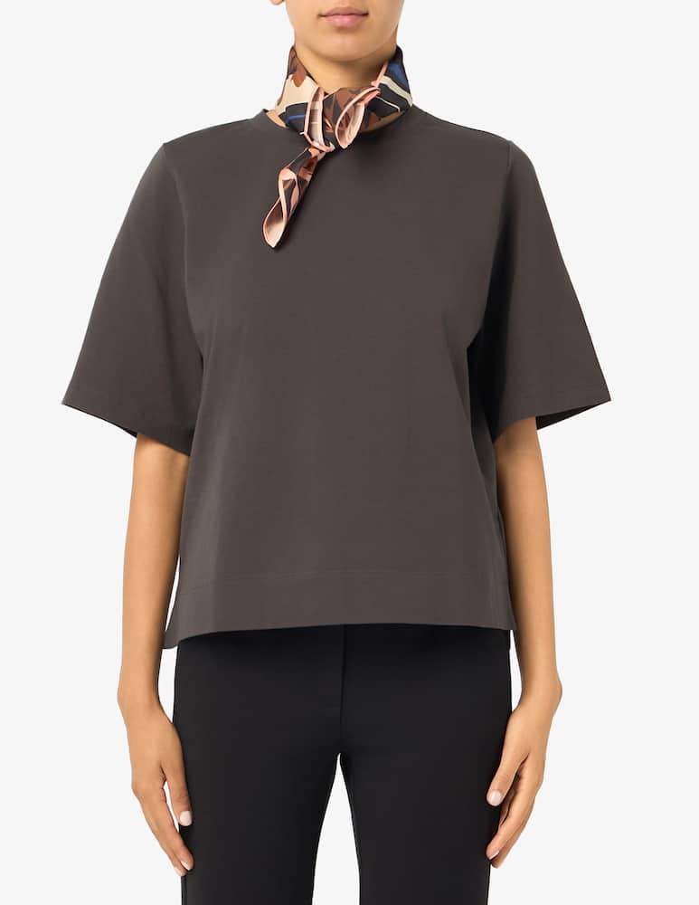 rinascente EMME T-shirt boxy con foularino