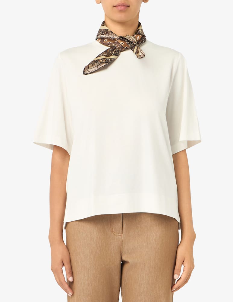 rinascente EMME Boxy t-shirt with neck scarf