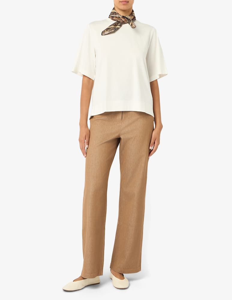 EMME Boxy t-shirt with neck scarf - picture 2 EMME Boxy t-shirt with neck scarf - picture 2