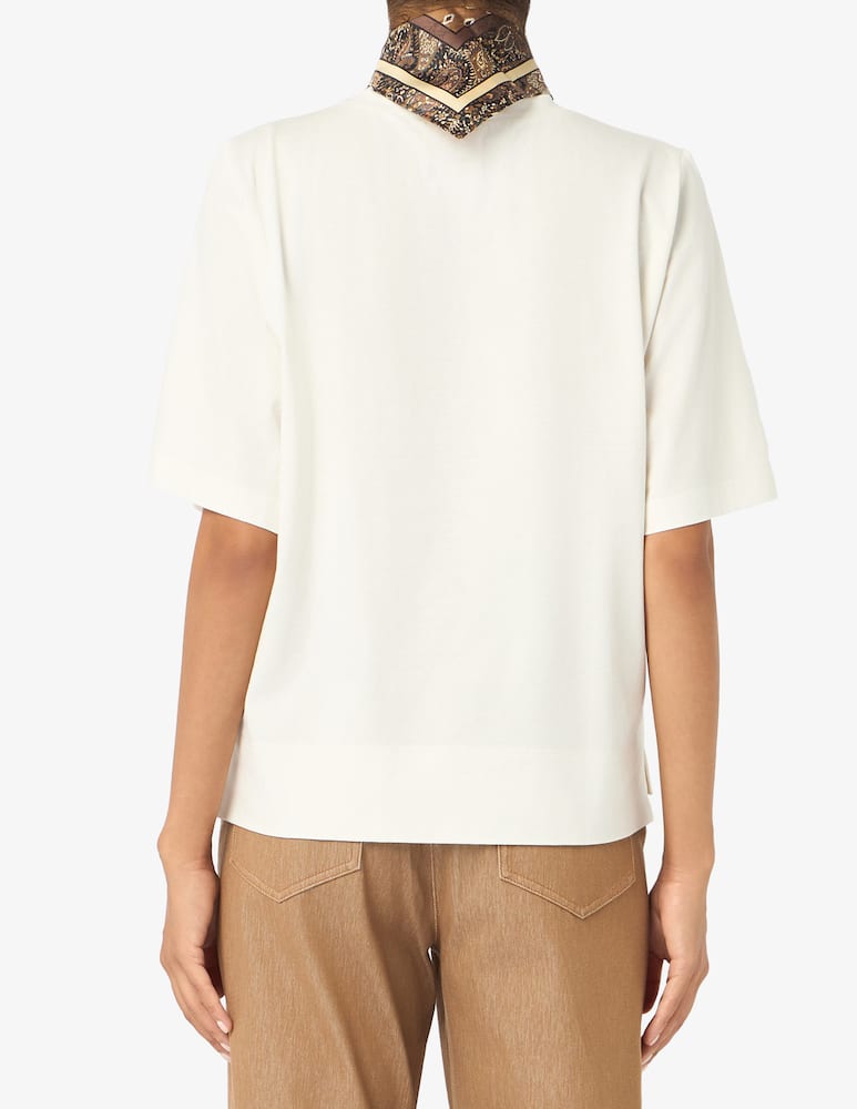 rinascente EMME Boxy t-shirt with neck scarf