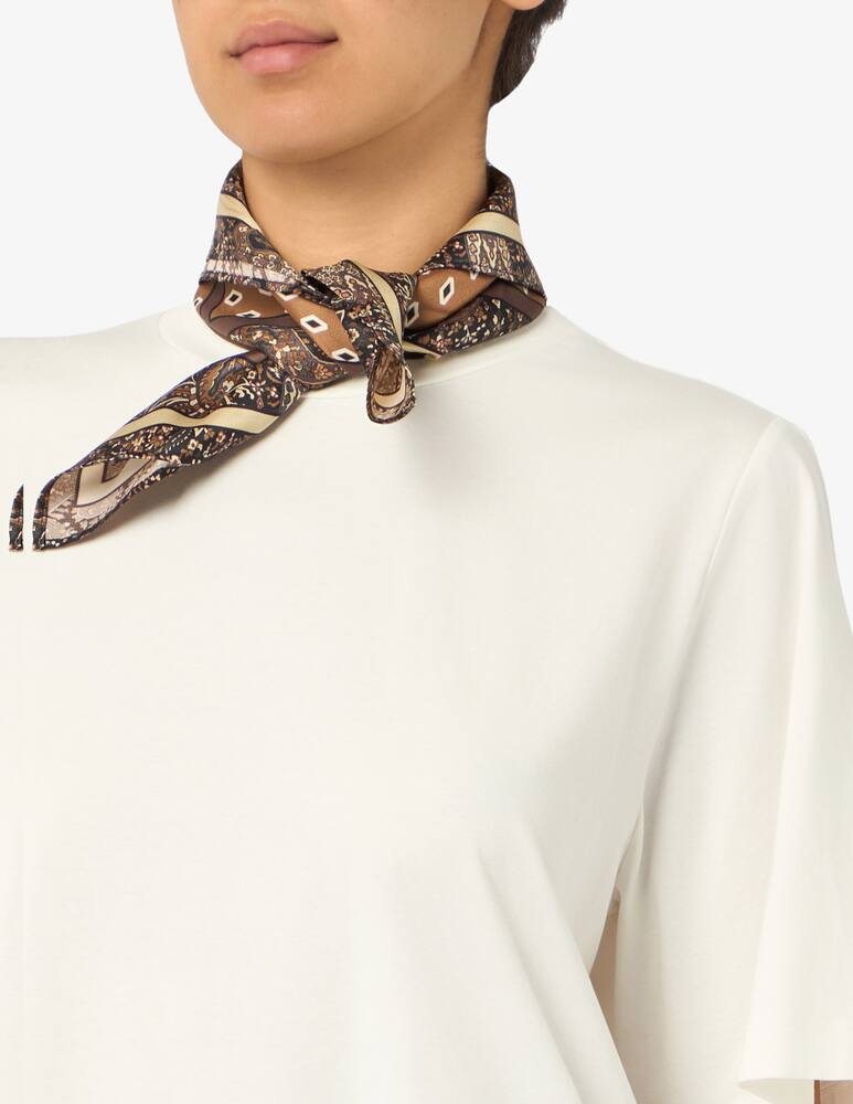 rinascente EMME Boxy t-shirt with neck scarf