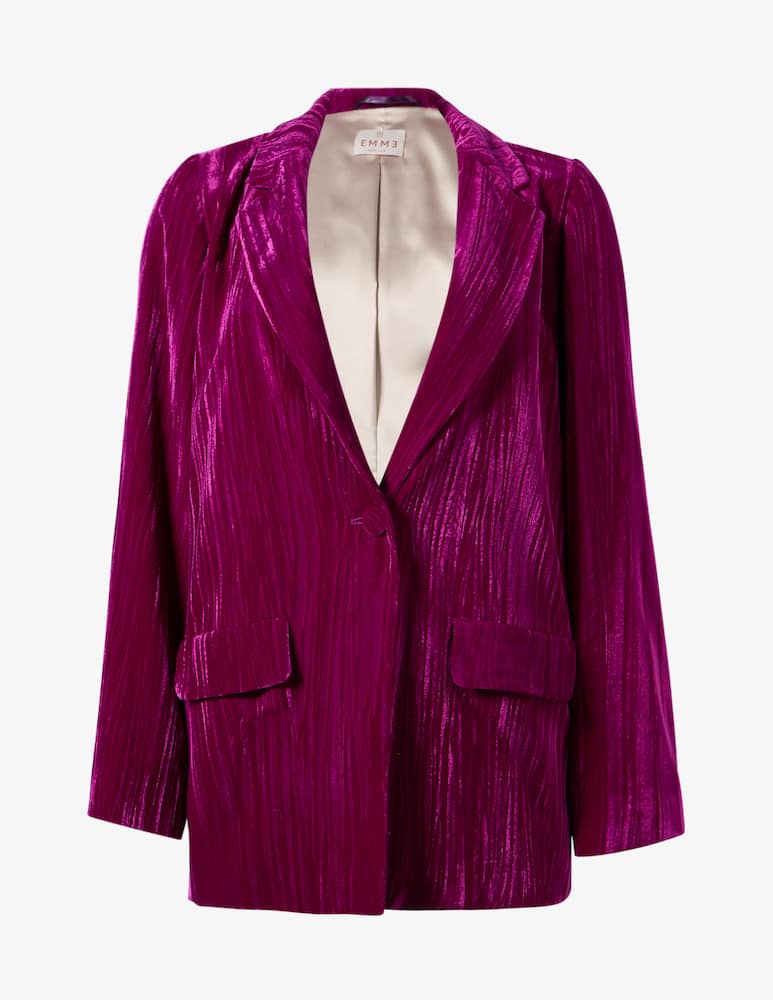 rinascente EMME Blazer in velluto crinkle EMMBARUFFA