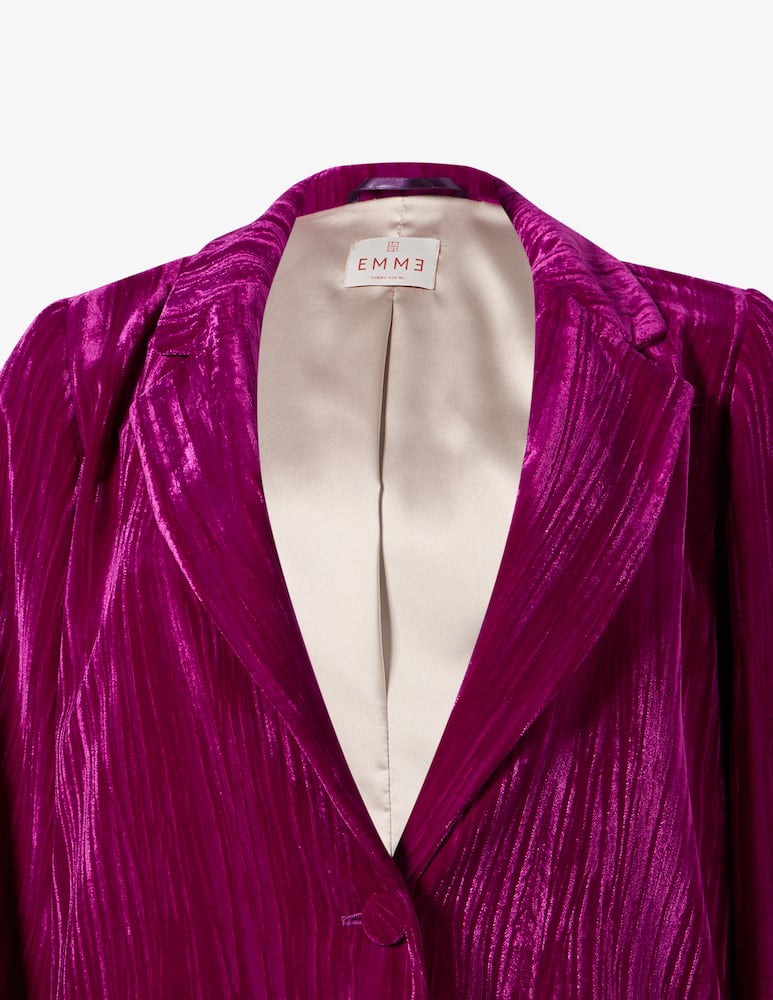 rinascente EMME Blazer in velluto crinkle EMMBARUFFA
