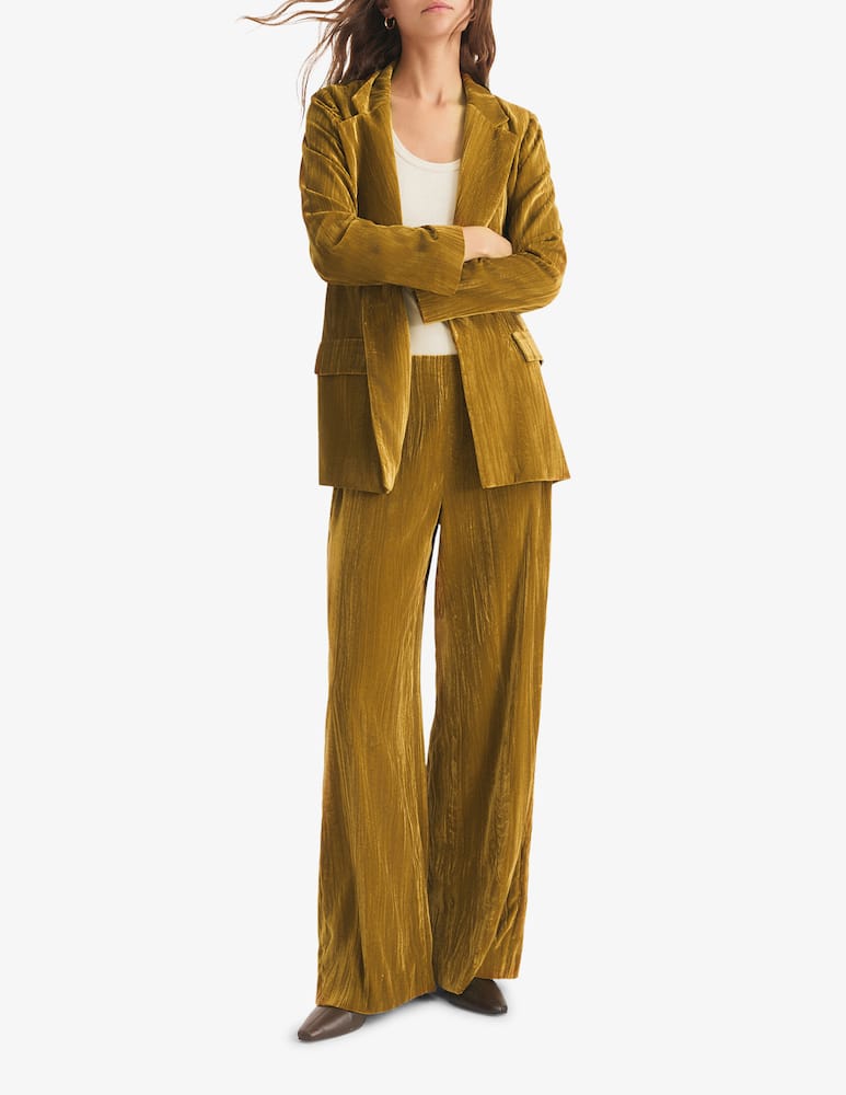 rinascente EMME Velvet crinkle blazer