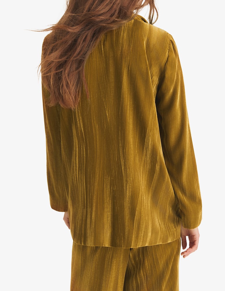 rinascente EMME Velvet crinkle blazer