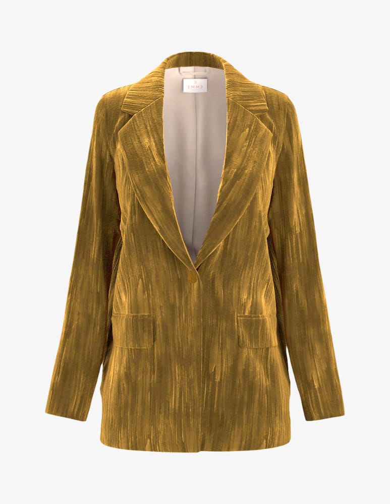 rinascente EMME Velvet crinkle blazer