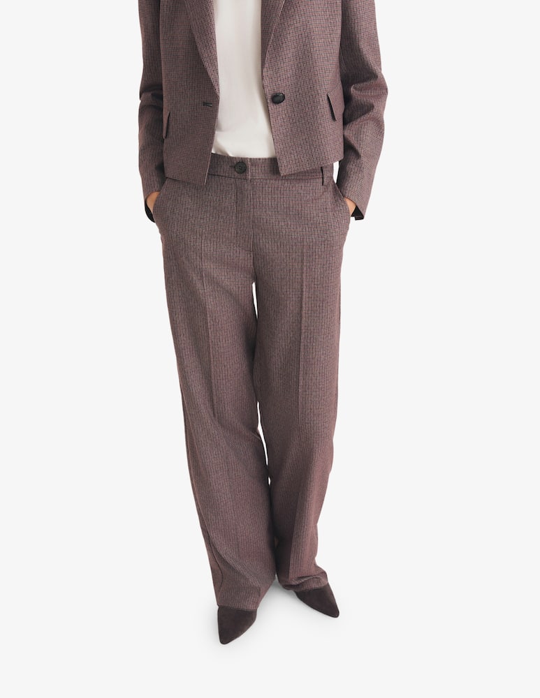 rinascente EMME Microcheck trousers