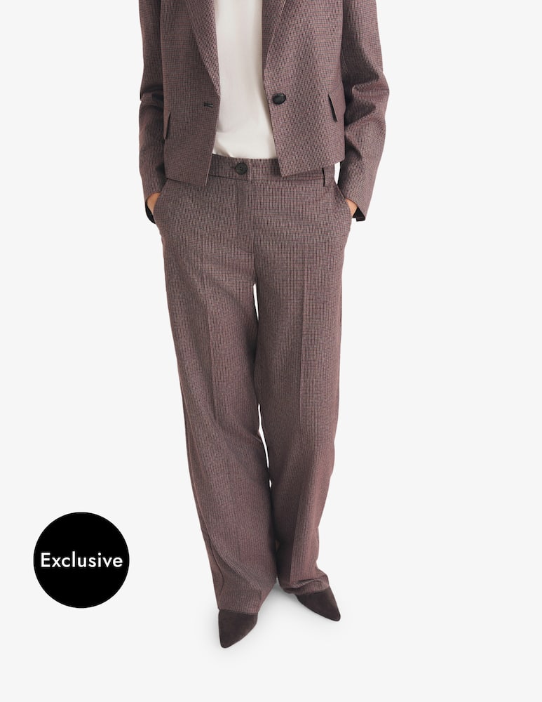 rinascente EMME Microcheck trousers Emme x Rinascente