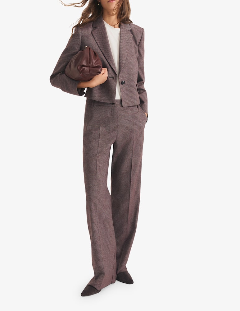 rinascente EMME Microcheck trousers
