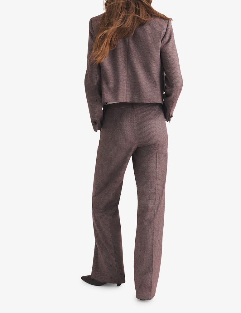 rinascente EMME Microcheck trousers