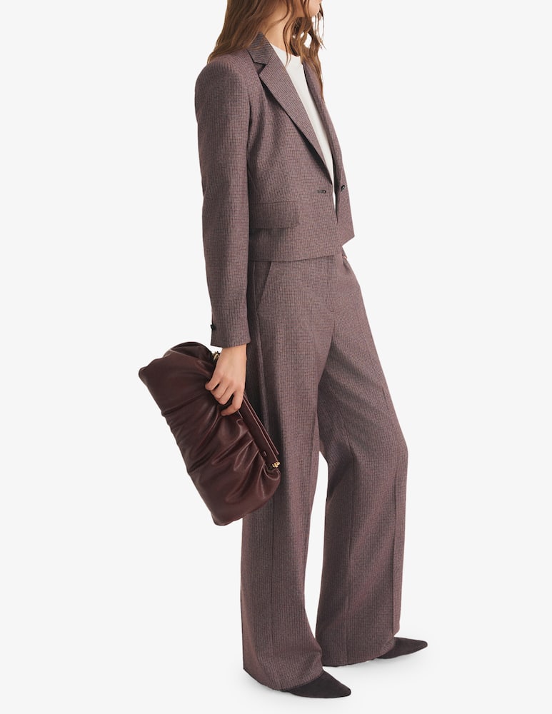 rinascente EMME Microcheck trousers