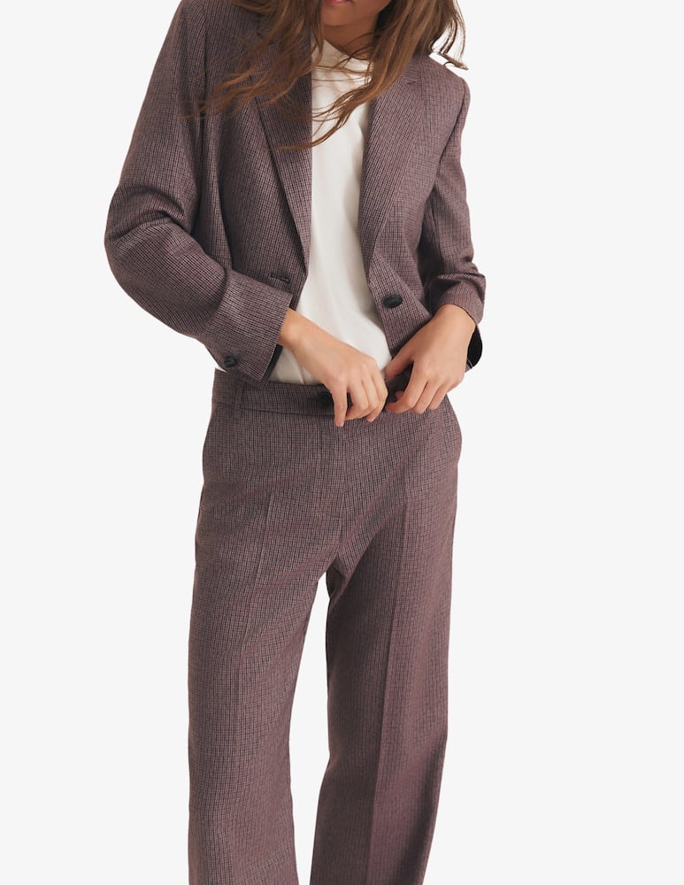 rinascente EMME Microcheck trousers