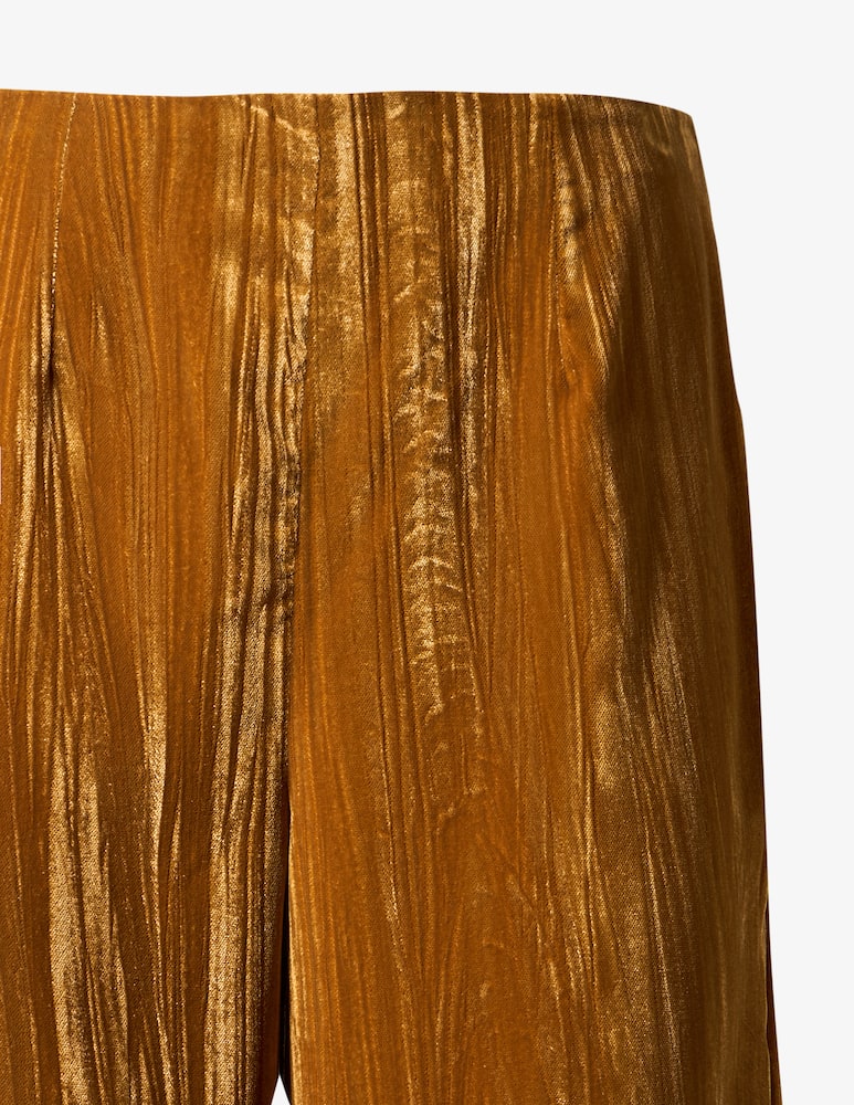 EMME Pantaloni a palazzo in velluto crinkle EMMCRISMA Emme x Rinascente - immagine 3