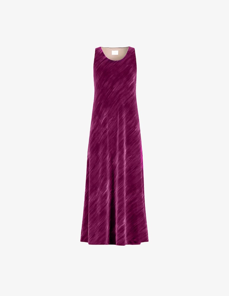 rinascente EMME Velvet crinkle maxi dress