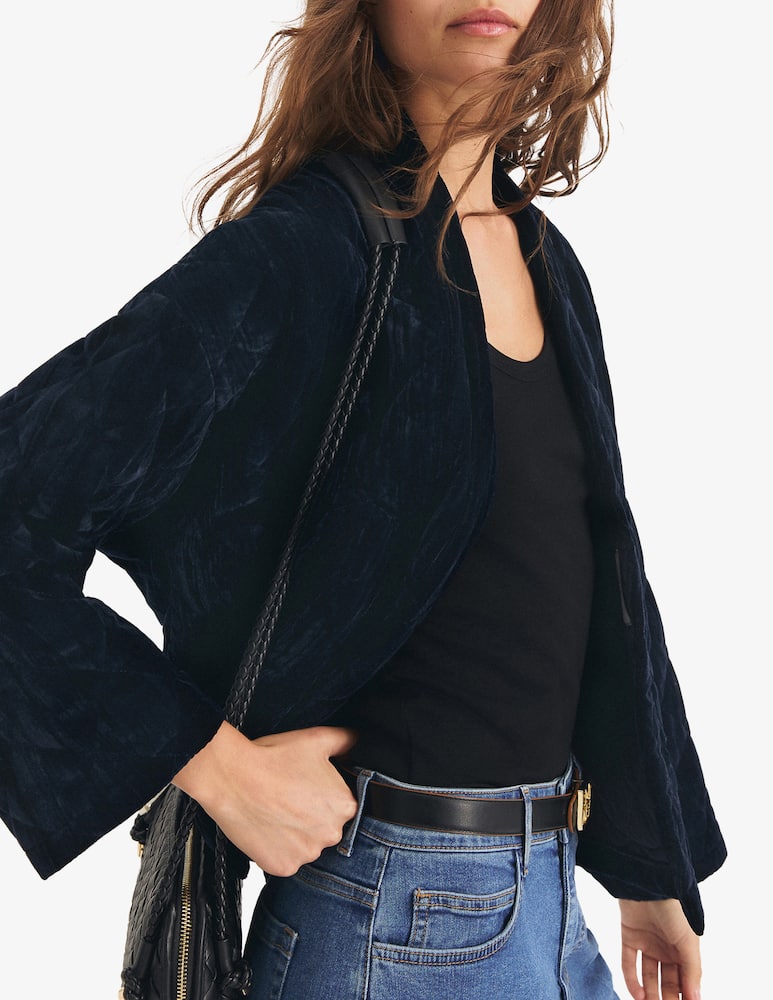 rinascente EMME Velvet quilted jacket