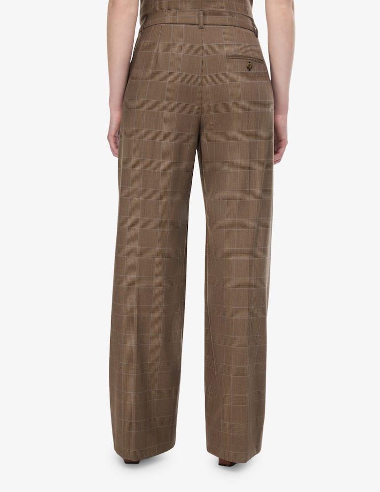 rinascente iBlues Checked wide-leg trousers