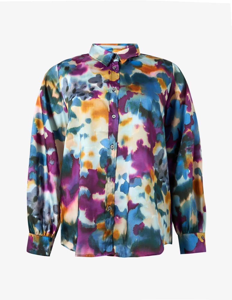 rinascente EMME Floral satin shirt EMMSPIGA