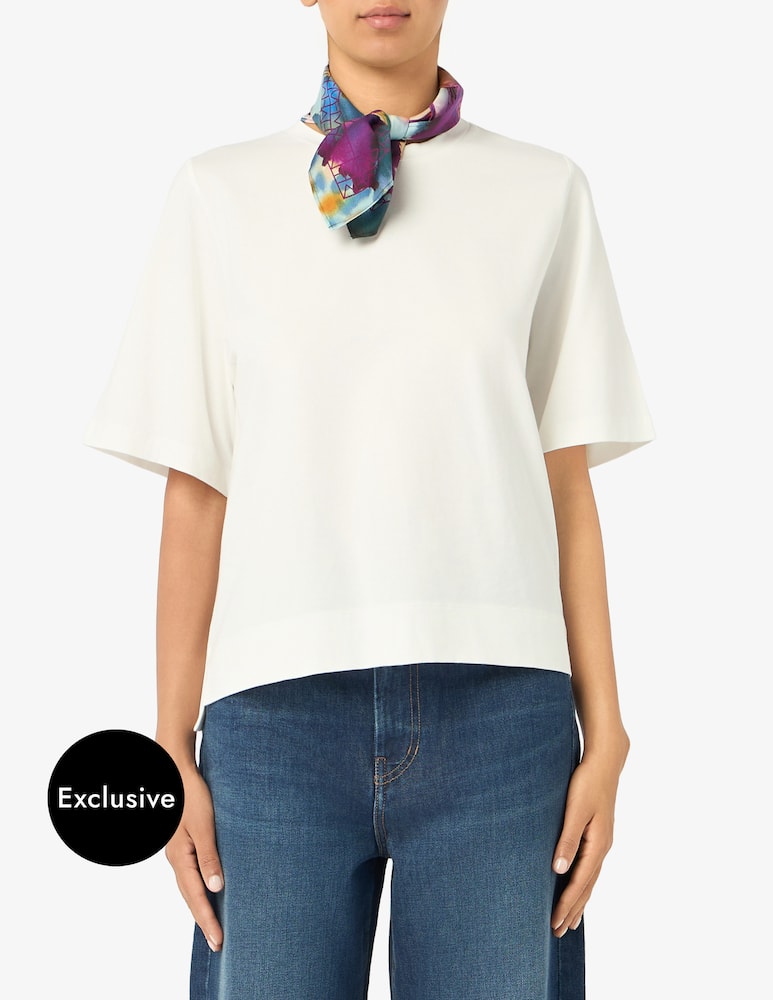 rinascente EMME Boxy t-shirt with neck scarf Emme x Rinascente