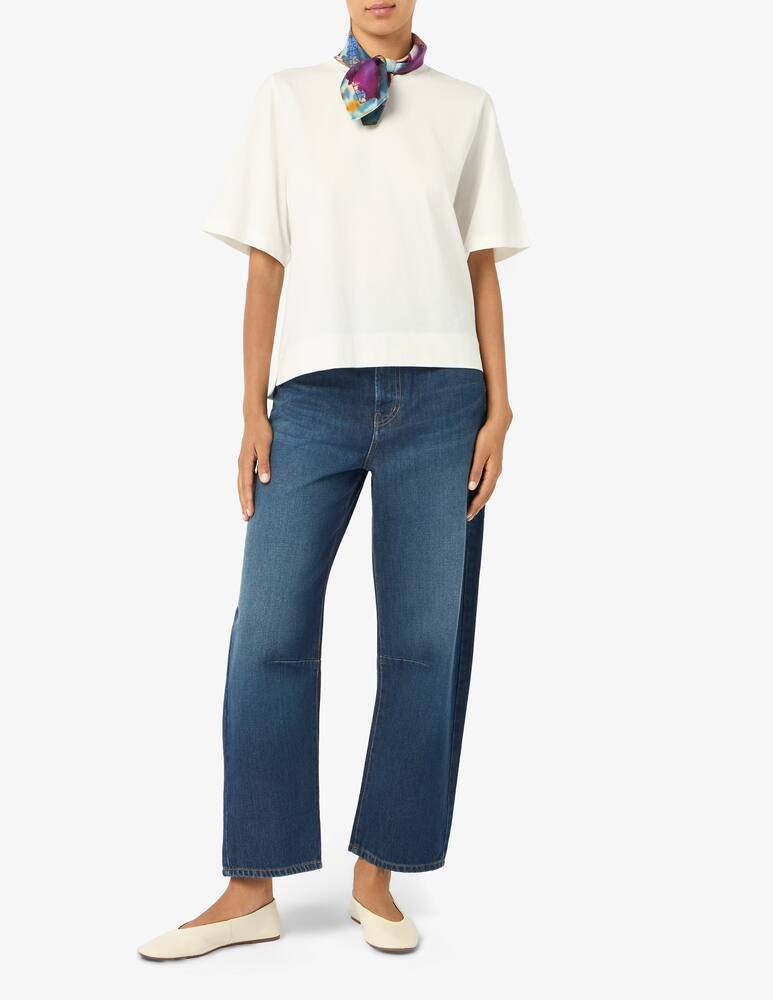 rinascente EMME Boxy t-shirt with neck scarf