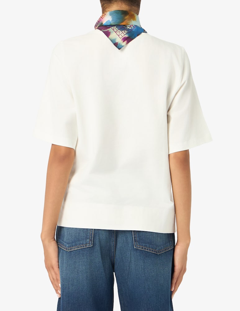 rinascente EMME Boxy t-shirt with neck scarf
