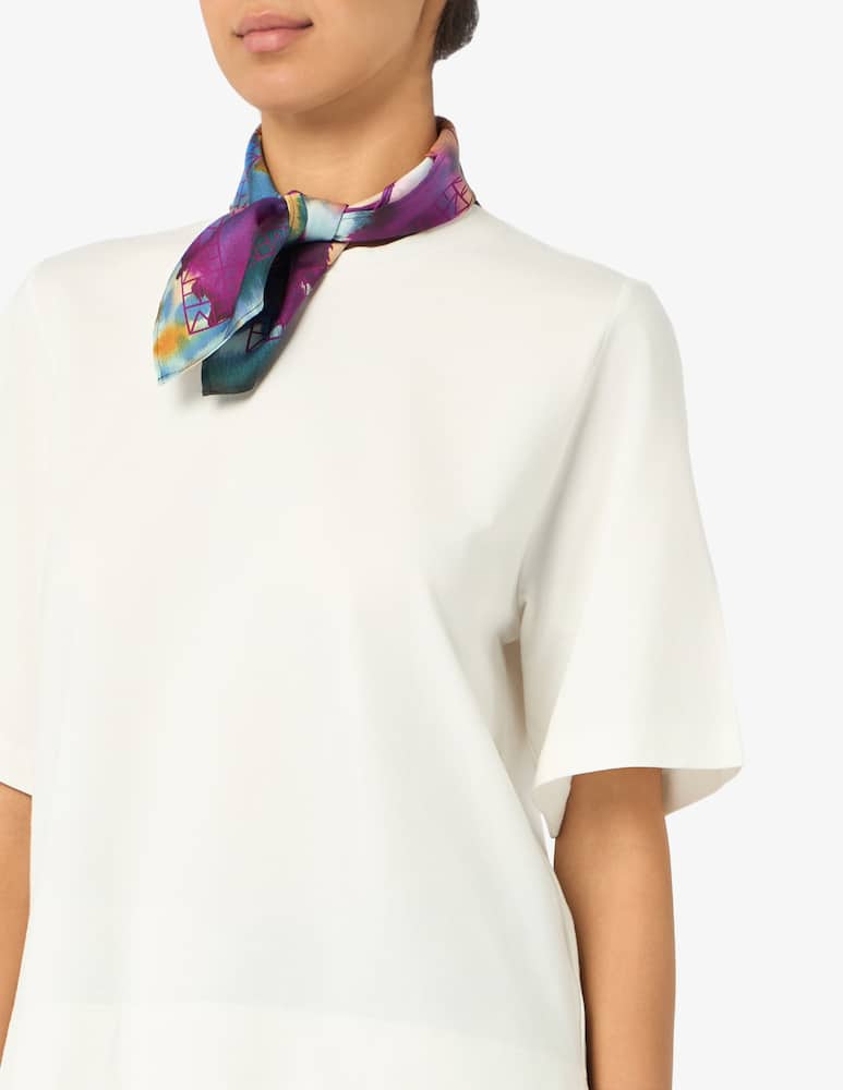 rinascente EMME Boxy t-shirt with neck scarf