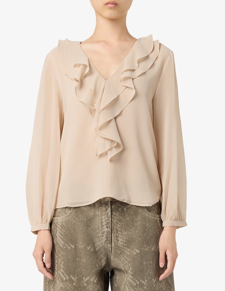 EMME Blusa con rouches - immagine 1