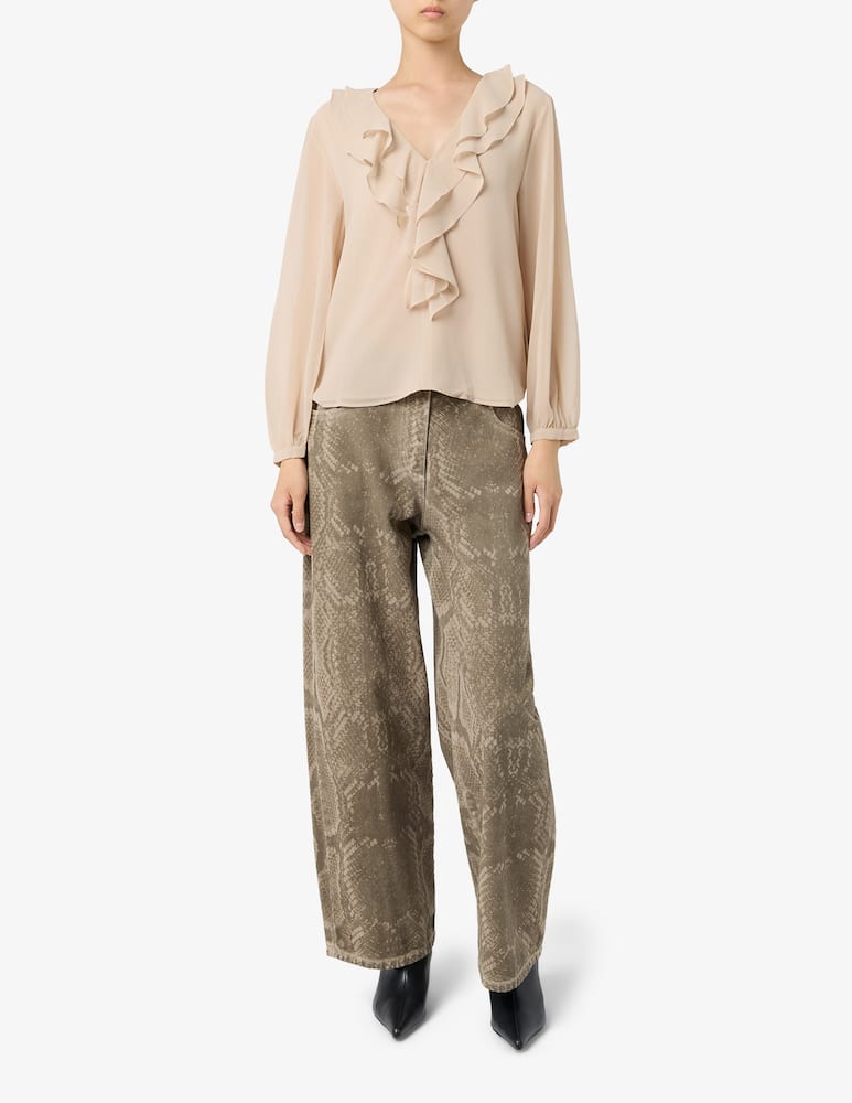 EMME Blusa con rouches - immagine 2