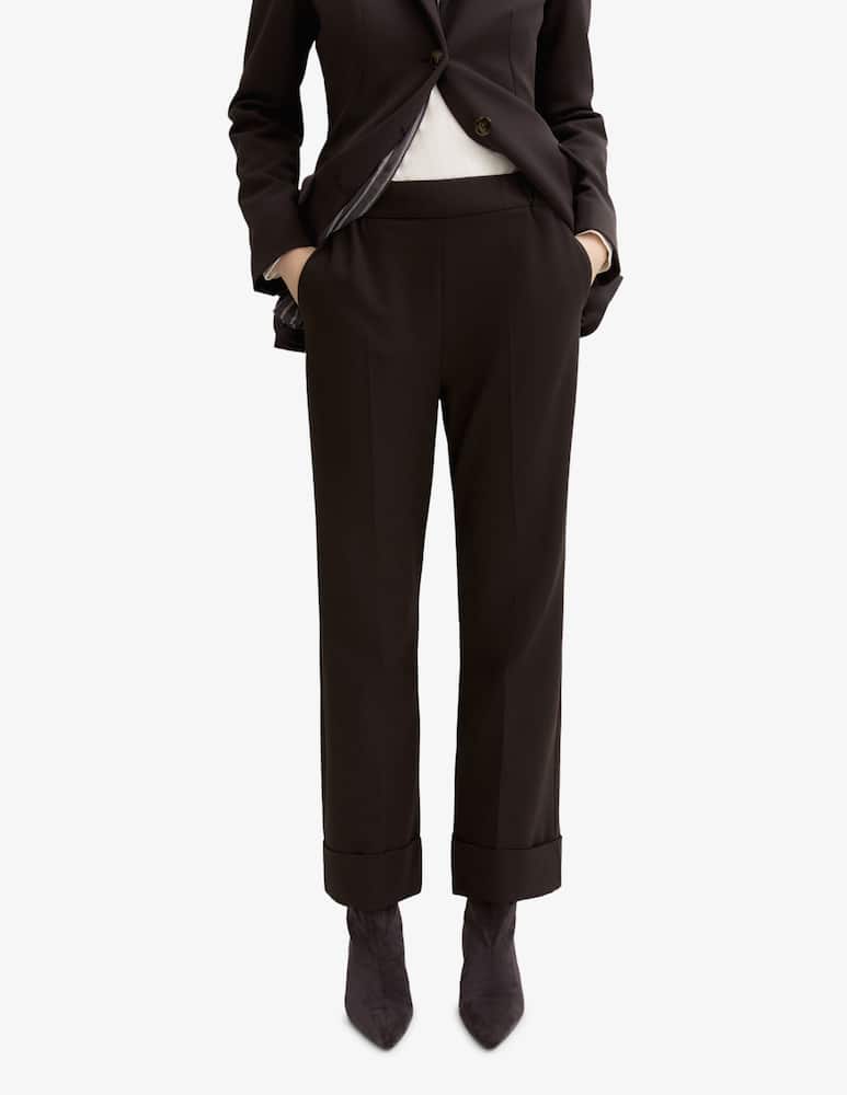 rinascente EMME Straight trousers with turn-up hem