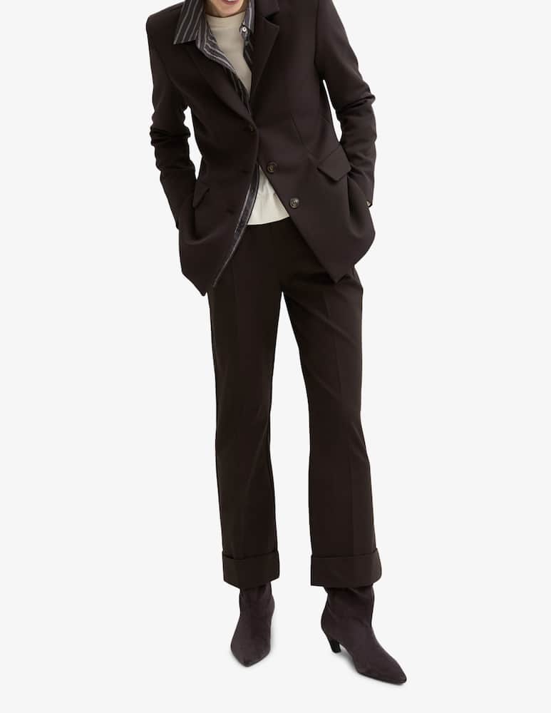 rinascente EMME Straight trousers with turn-up hem