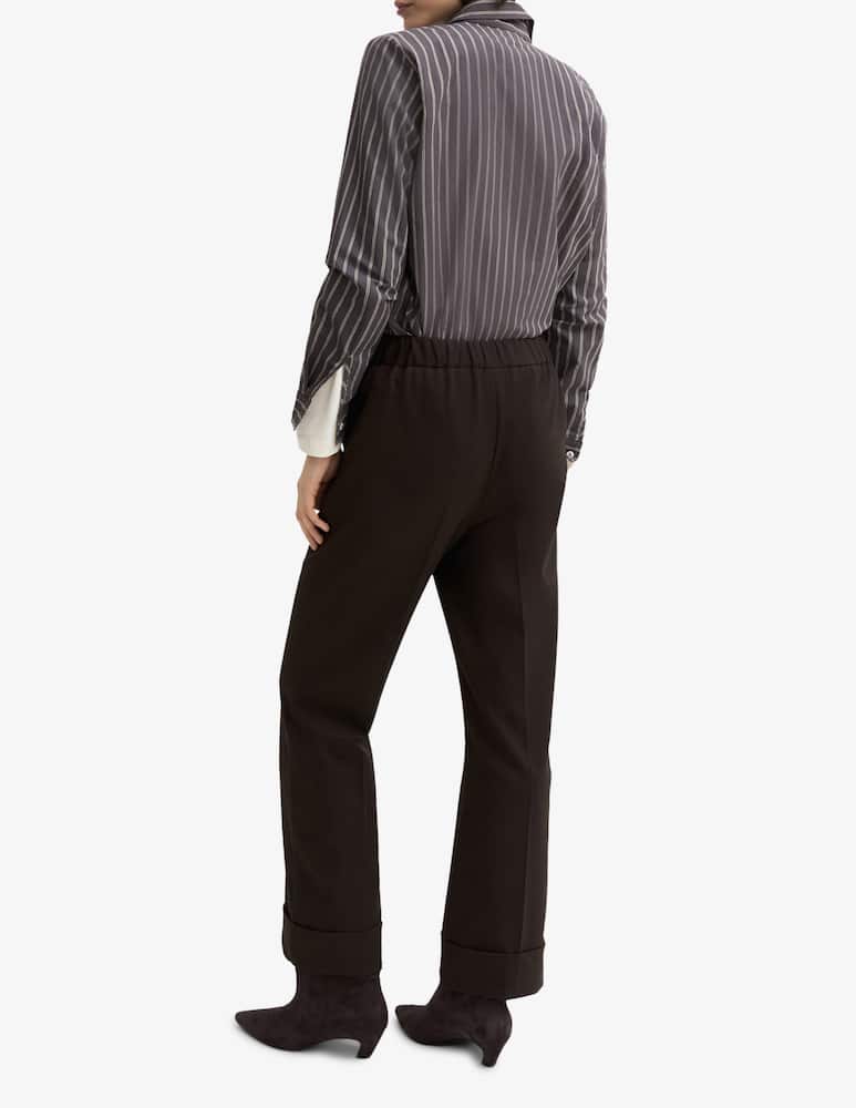 rinascente EMME Straight trousers with turn-up hem