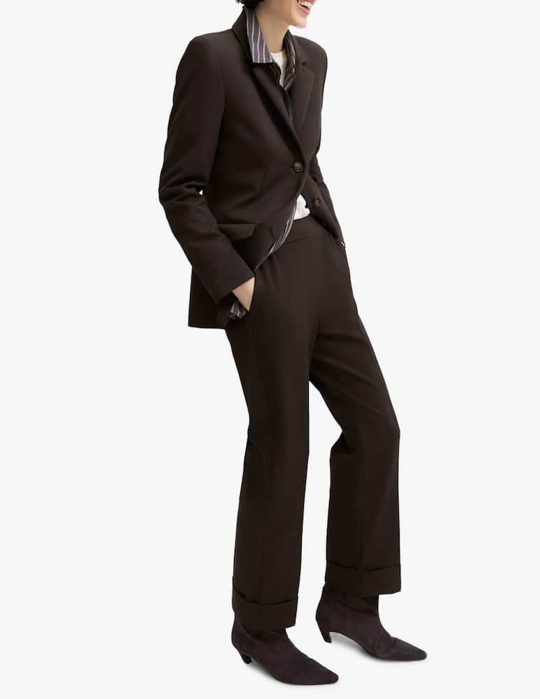 EMME Straight trousers with turn-up hem - picture 4 EMME Straight trousers with turn-up hem - picture 4