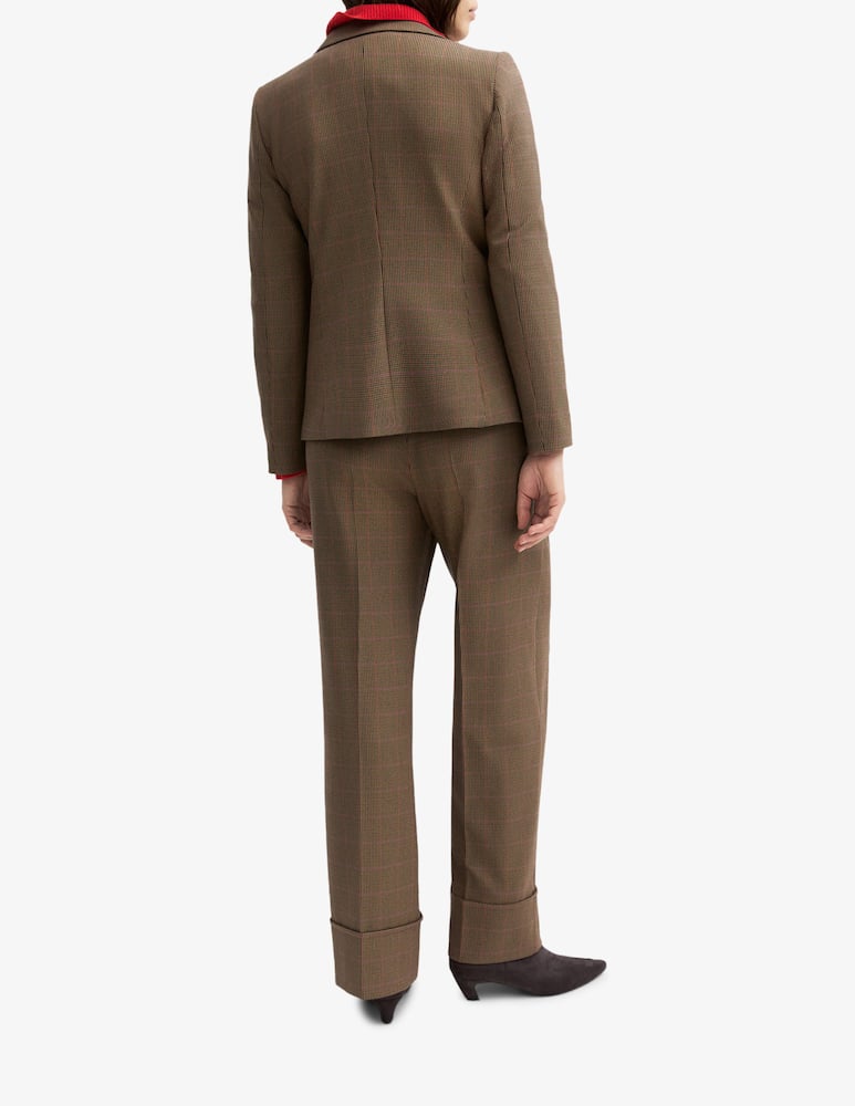rinascente EMME Straight turn-up gabardine trousers