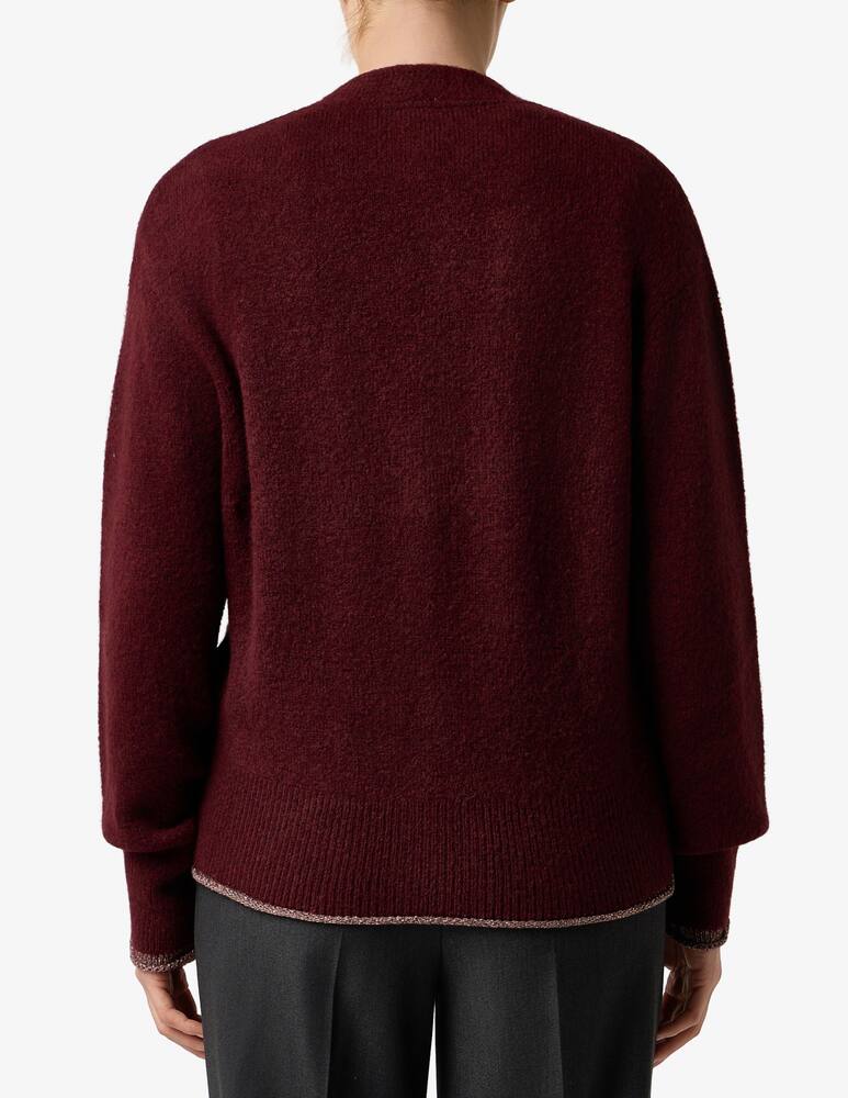 EMME Cardigan fluffy con bottoni gioiello - immagine 3 EMME Cardigan fluffy con bottoni gioiello - immagine 3