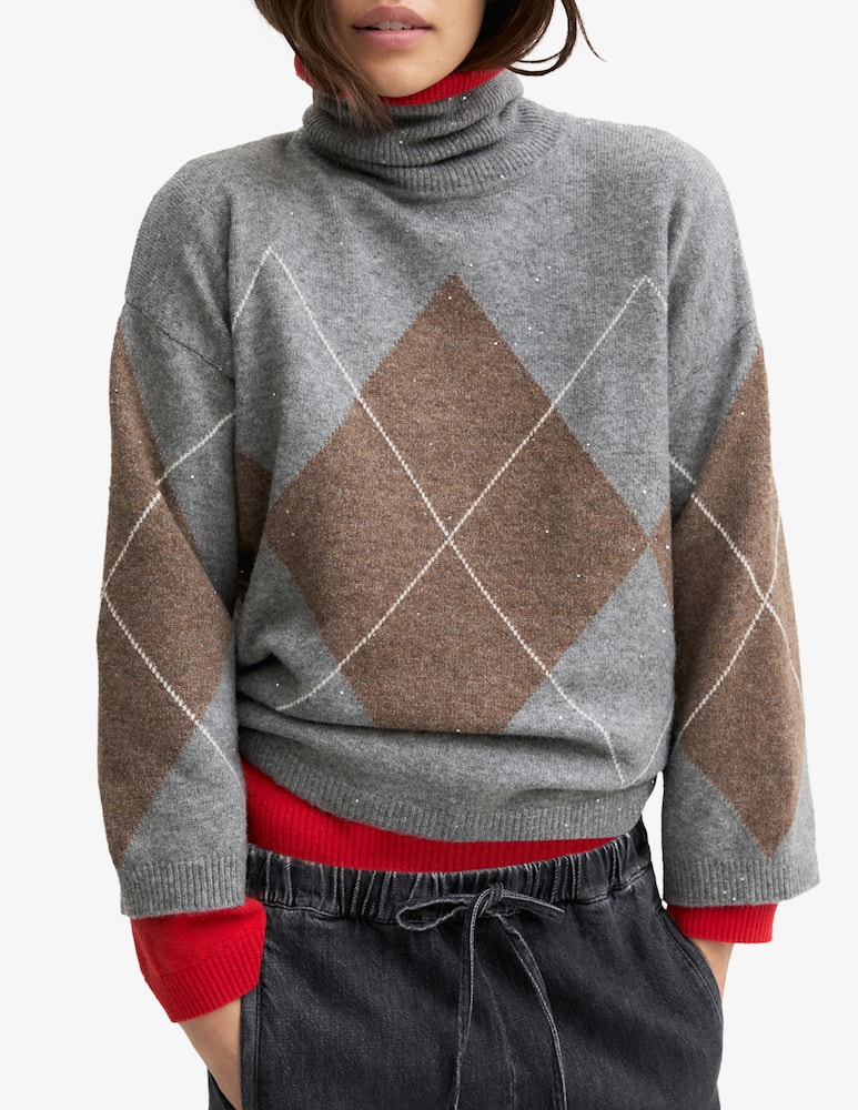 EMME Turtleneck paillettes jumper - picture 1 EMME Turtleneck paillettes jumper - picture 1