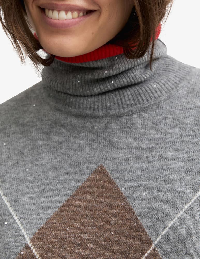 EMME Turtleneck paillettes jumper - picture 5 EMME Turtleneck paillettes jumper - picture 5