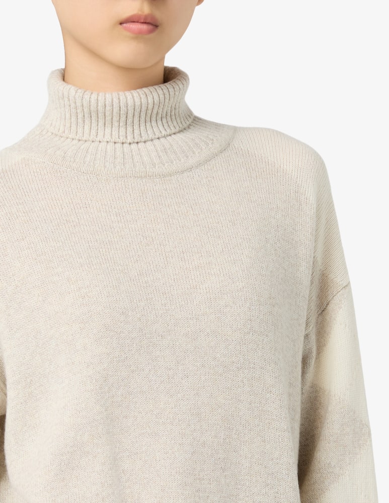 EMME Argyle turtleneck sweater - picture 4 EMME Argyle turtleneck sweater - picture 4