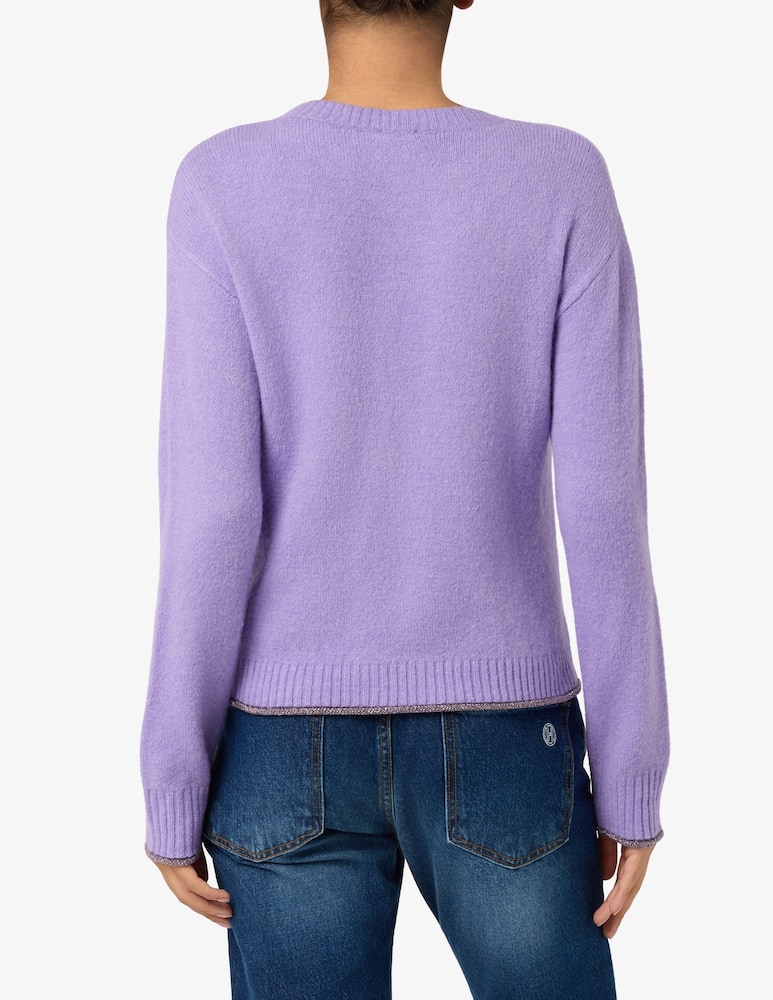 EMME Fluffy crewneck jumper - picture 3