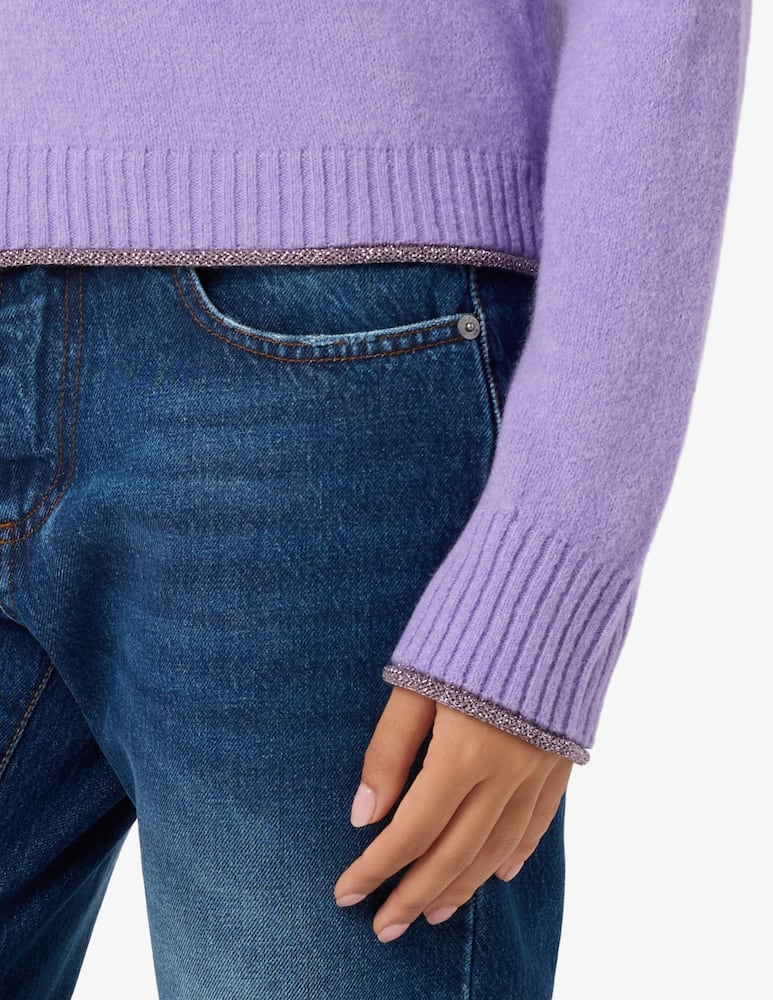 EMME Fluffy crewneck jumper - picture 4