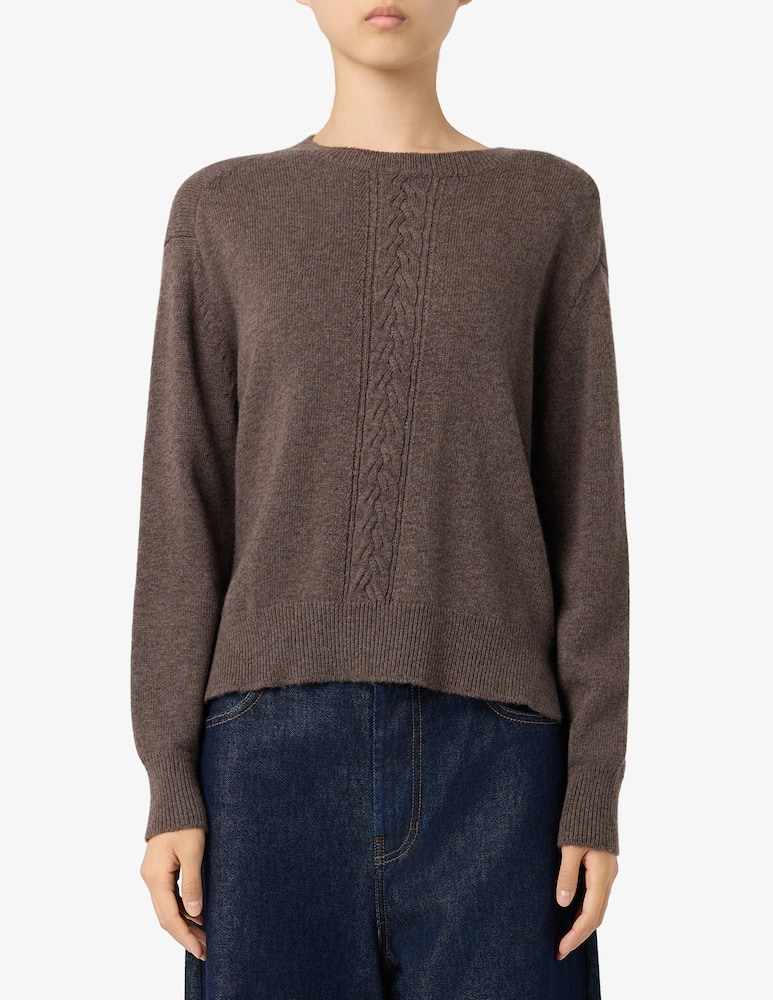 EMME Maglione con treccia frontale - immagine 1 EMME Maglione con treccia frontale - immagine 1