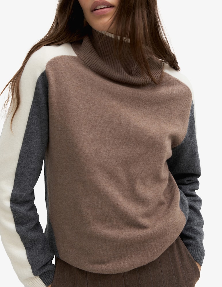 EMME Colourblock rollneck jumper - picture 5 EMME Colourblock rollneck jumper - picture 5