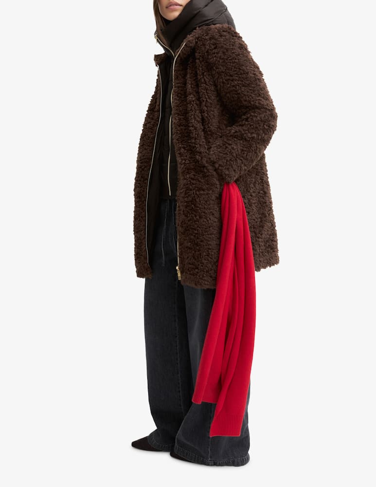 EMME Faux fur midi zip coat - picture 2 EMME Faux fur midi zip coat - picture 2