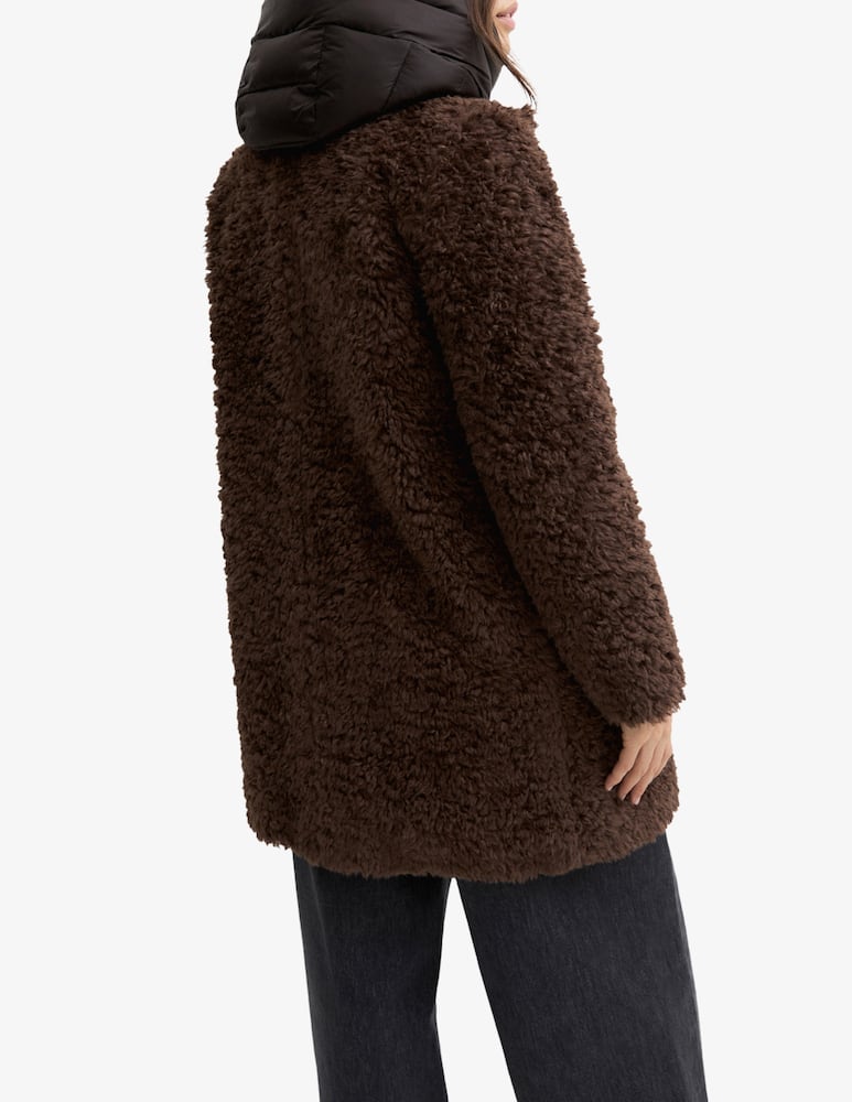 EMME Faux fur midi zip coat - picture 3 EMME Faux fur midi zip coat - picture 3