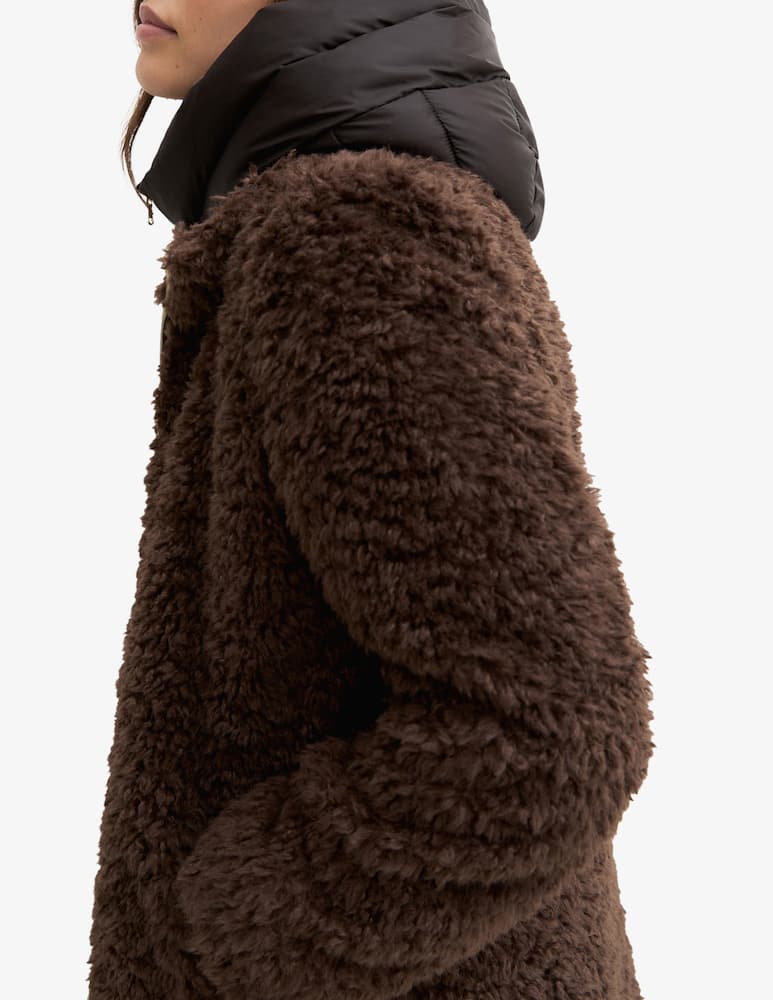 EMME Faux fur midi zip coat - picture 4 EMME Faux fur midi zip coat - picture 4