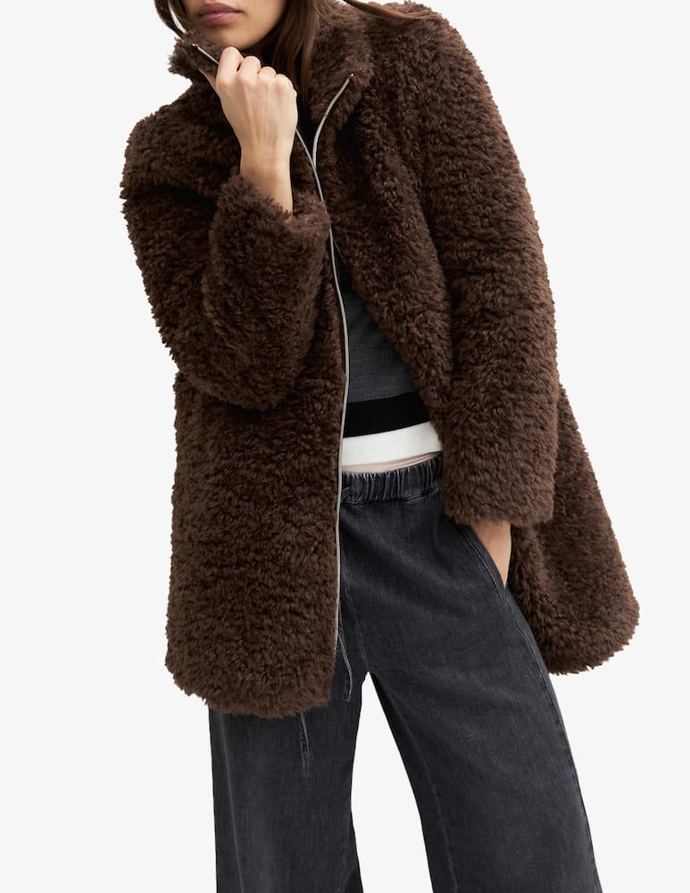 EMME Faux fur midi zip coat - picture 5 EMME Faux fur midi zip coat - picture 5