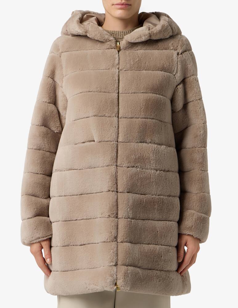rinascente EMME Faux fur hooded coat