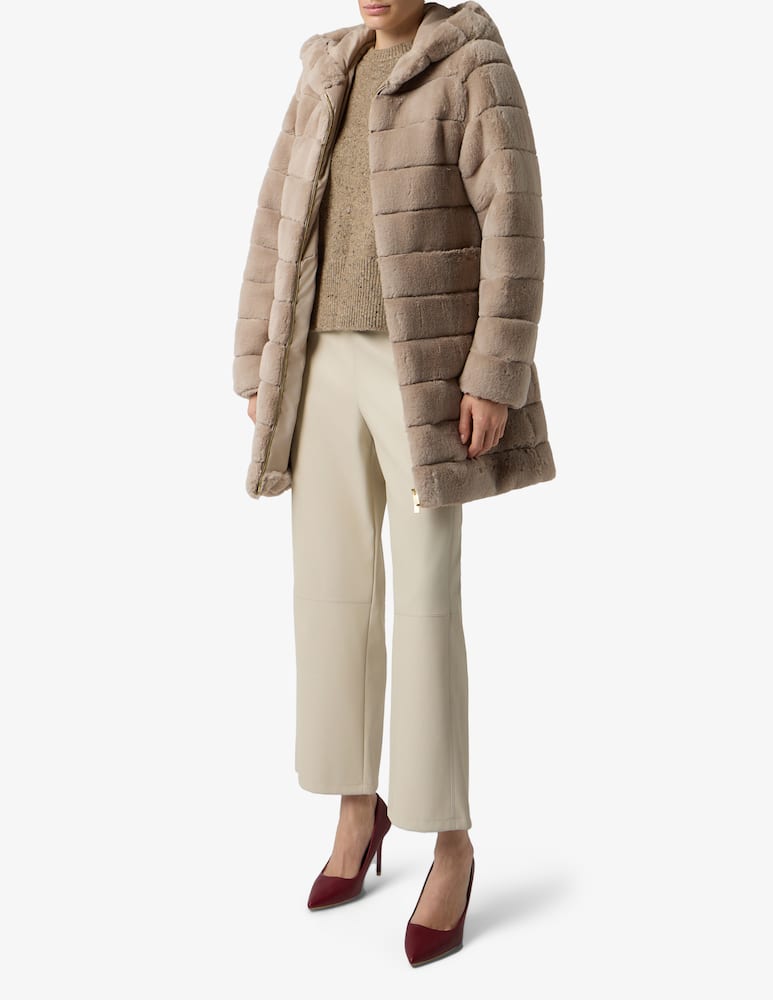 rinascente EMME Faux fur hooded coat