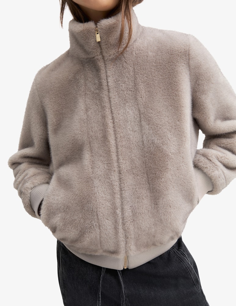 EMME Faux fur bomber jacket - picture 1 EMME Faux fur bomber jacket - picture 1