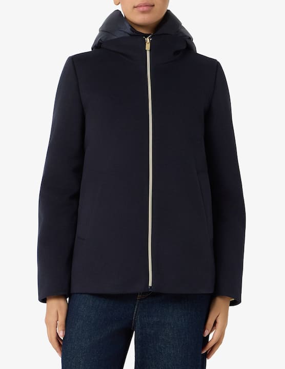 EMME - Giacca corta con cappuccio e zip - €209,90